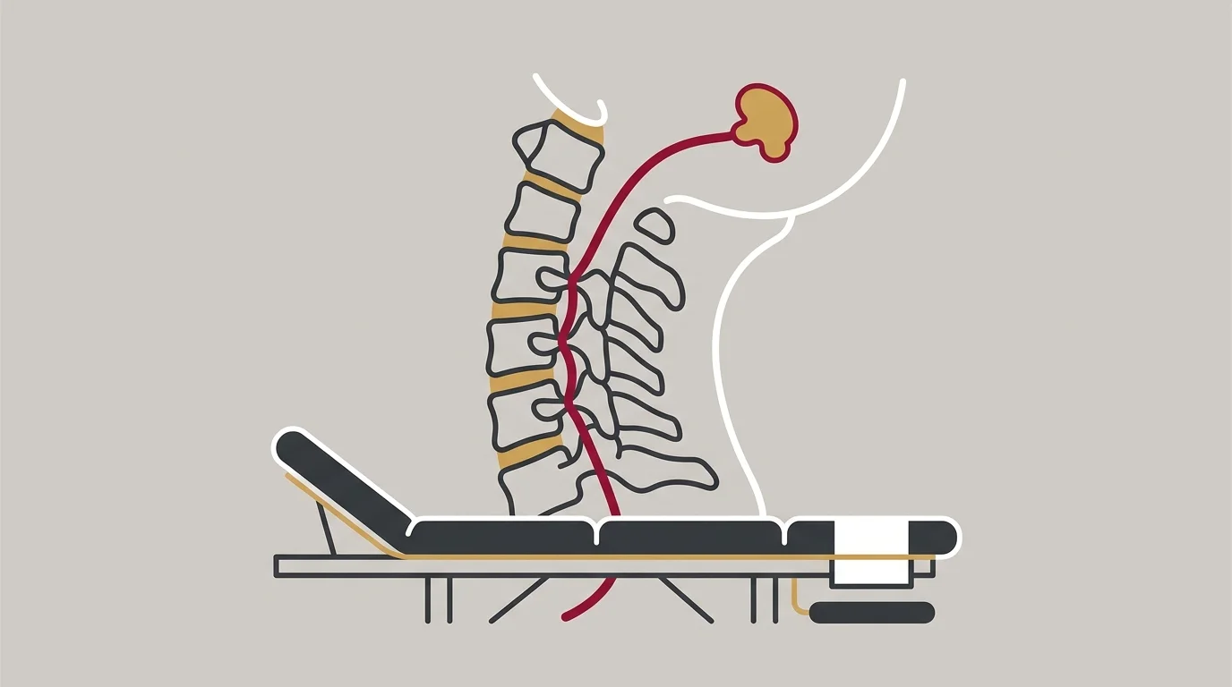 spinal pathway connecting cervical spine to pineal gland melatonin signal