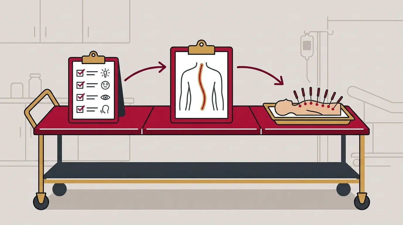Step by step meridian based treatment planning process