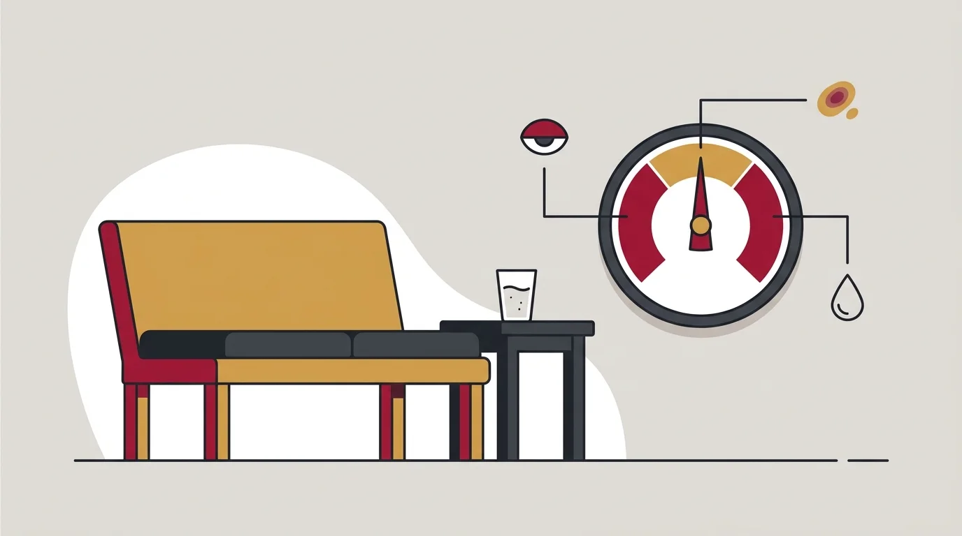 Gauge showing normal range of post acupuncture reactions