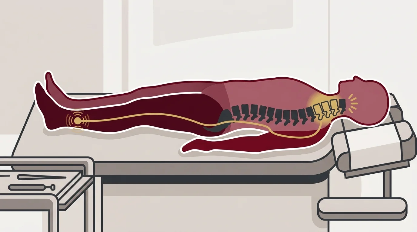 Referred pain pattern linked to spinal segment dysfunction