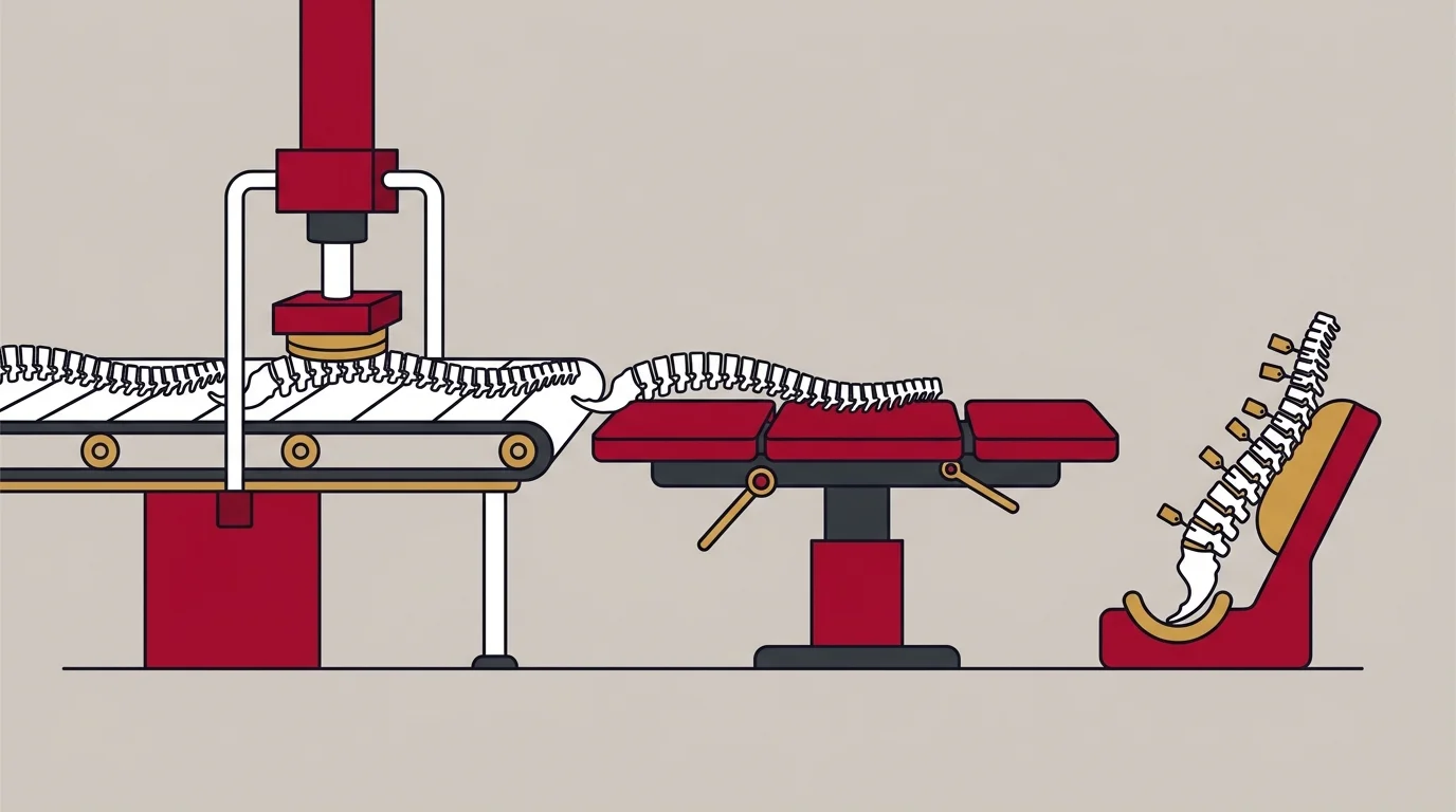 assembly line chiropractic adjustment versus individualized spine plan