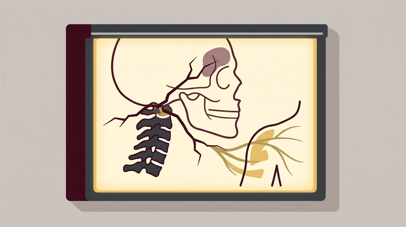 upper cervical nerve pathways linked to headaches and arm symptoms