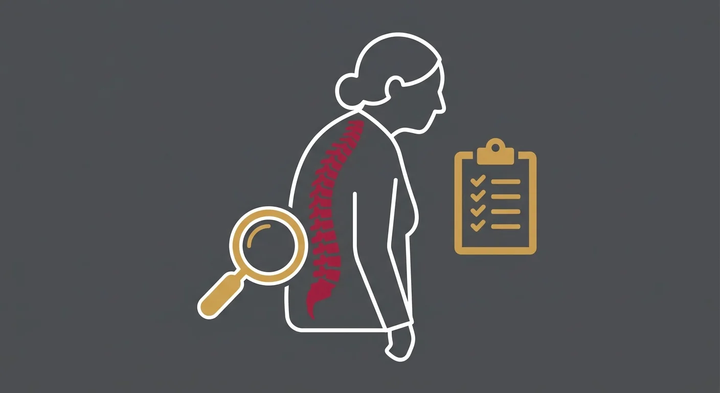 flat illustration showing cookie-cutter chiropractic protocol applied to three different patients without individual assessment