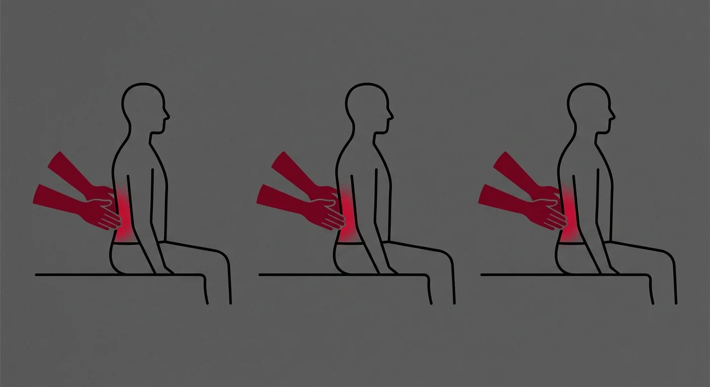flat illustration showing identical cookie cutter chiropractic adjustments applied to different patients