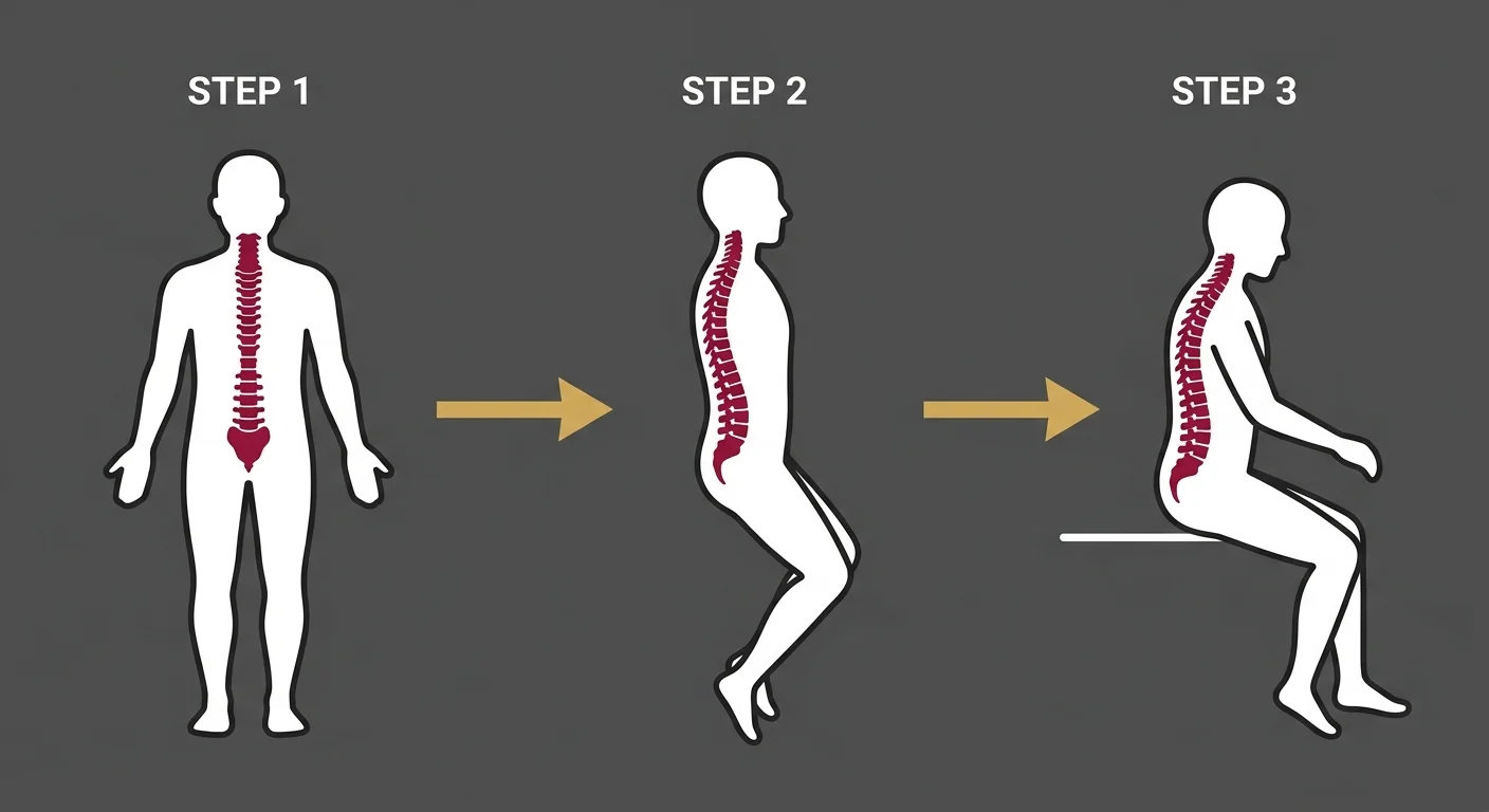 flat illustration of the log roll technique for getting in and out of bed safely with a herniated disc