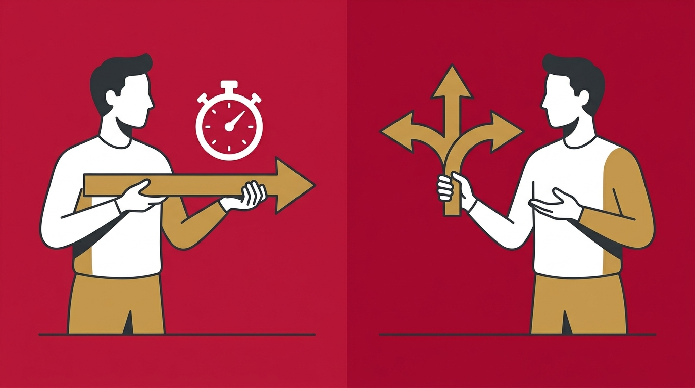 flat illustration of a three step nerve restoration care plan building process from assessment to individualized plan