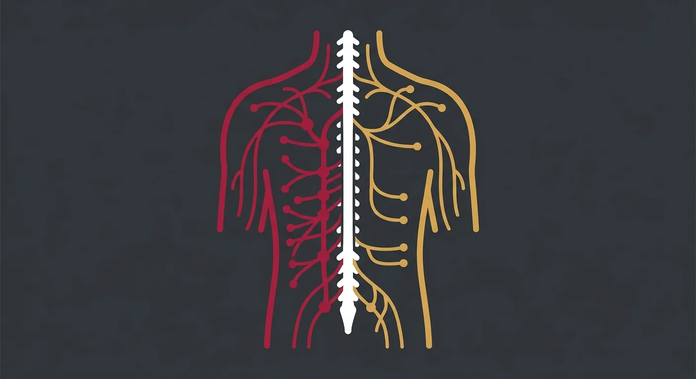 sympathetic versus parasympathetic nervous system branches and energy regulation