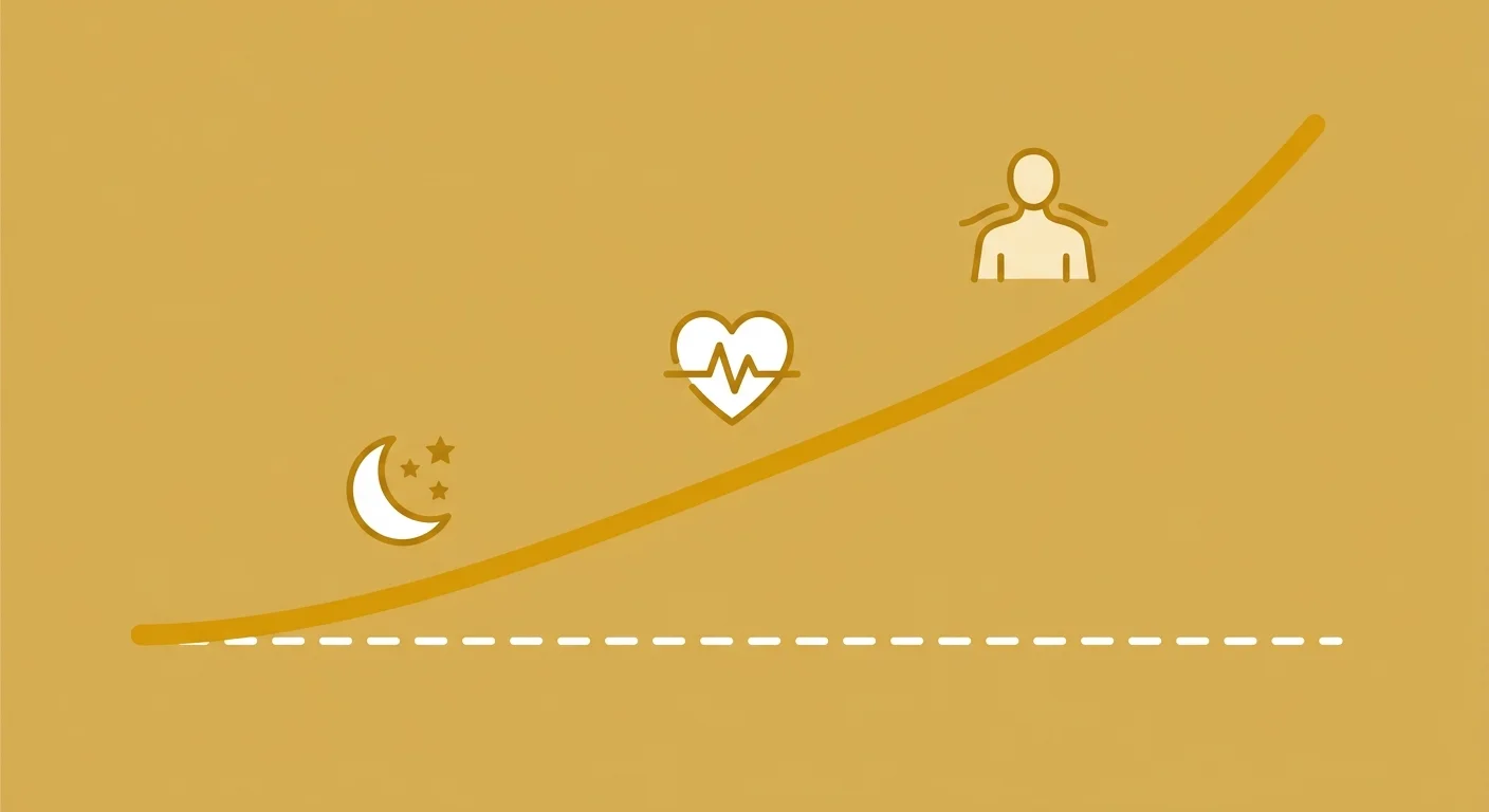 flat illustration of progressive nervous system recovery markers following chiropractic care