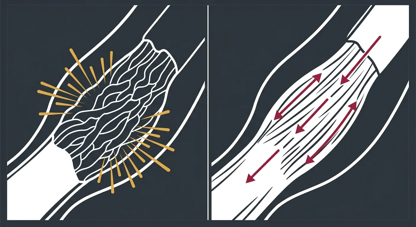 shockwave therapy vs physical therapy tissue repair mechanisms comparison diagram