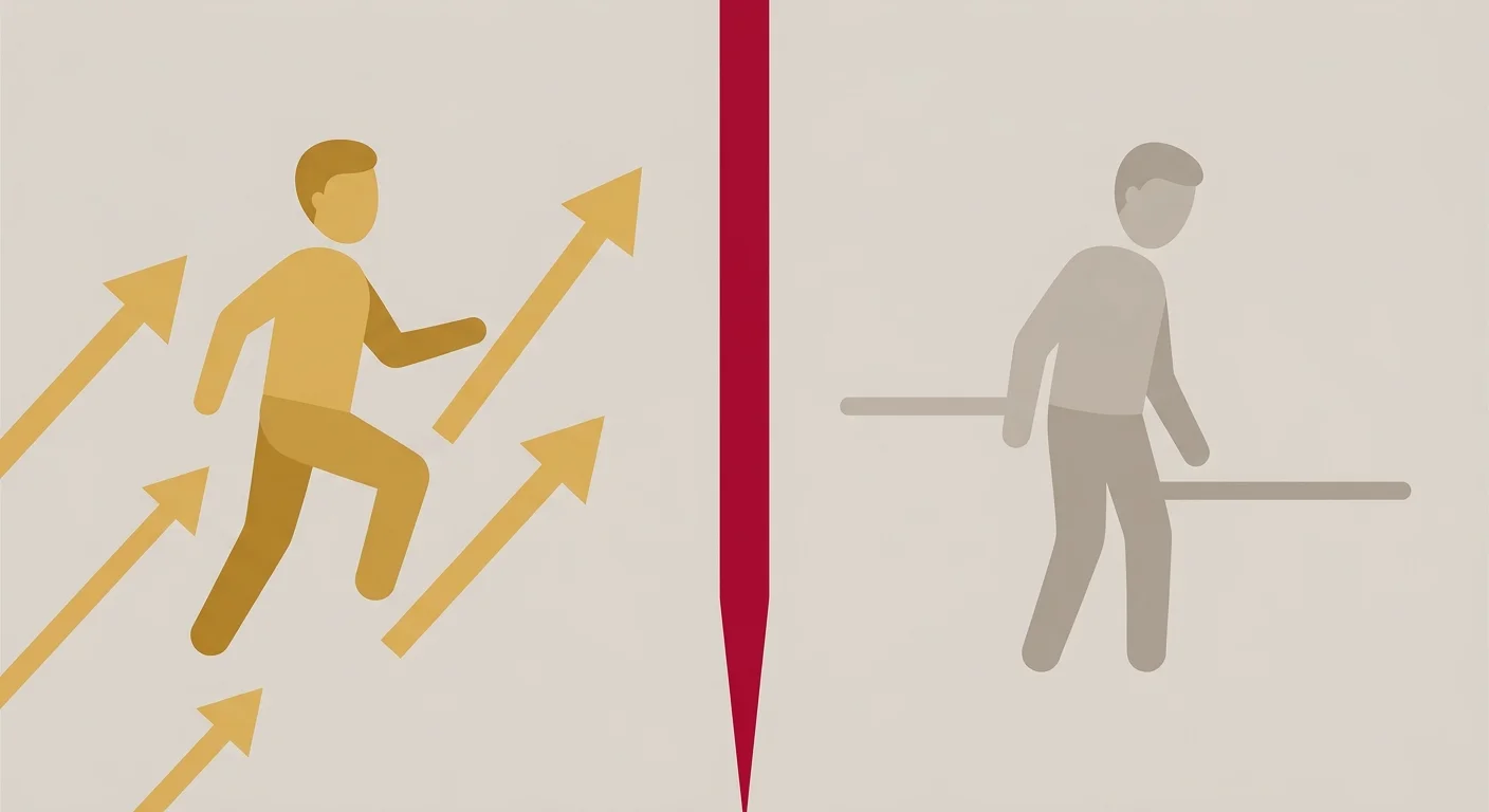 flat illustration comparing ideal shockwave therapy candidates versus poor fit profiles for heel pain