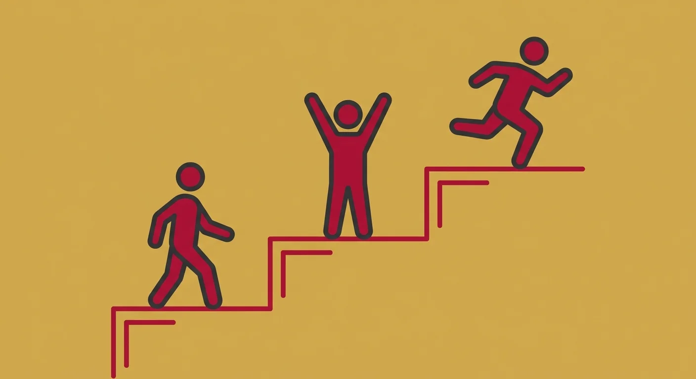 flat illustration of functional recovery milestones showing return to daily activities after chronic pain