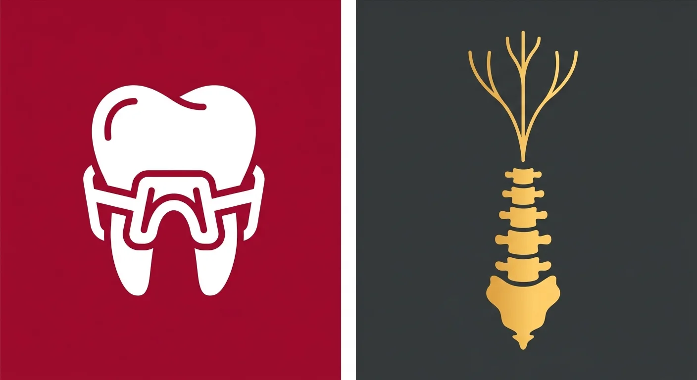 side by side comparison of dental splint approach versus chiropractic care for TMJ headaches